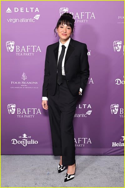 celebs at the bafta tea