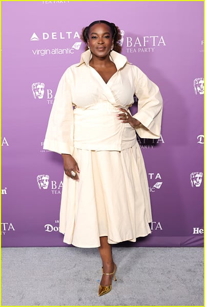 celebs at the bafta tea