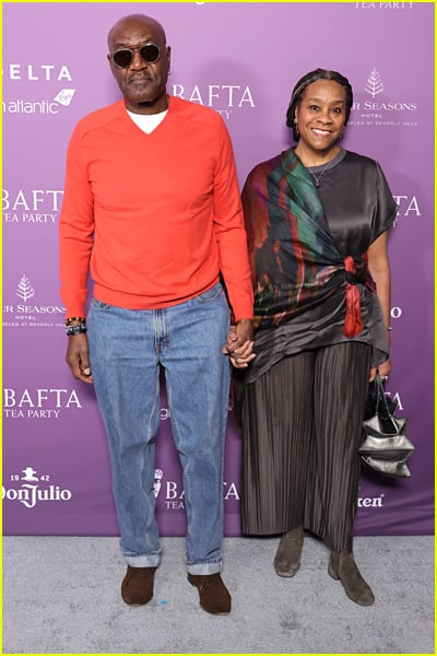 celebs at the bafta tea
