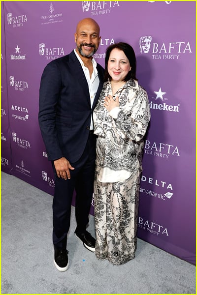 celebs at the bafta tea