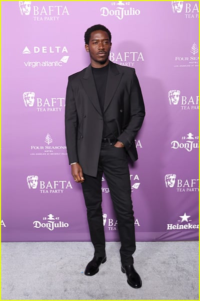 celebs at the bafta tea