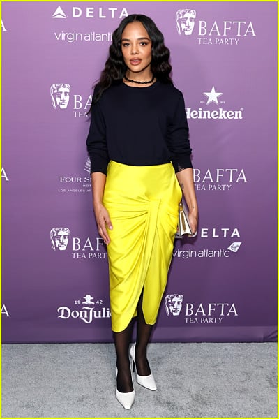 celebs at the bafta tea