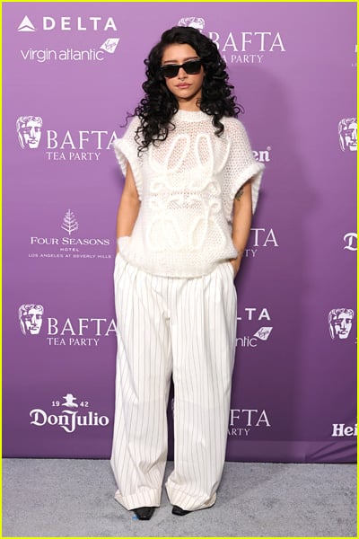 celebs at the bafta tea