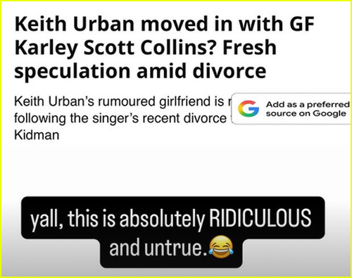 Karley SCott Collins Instagram Story