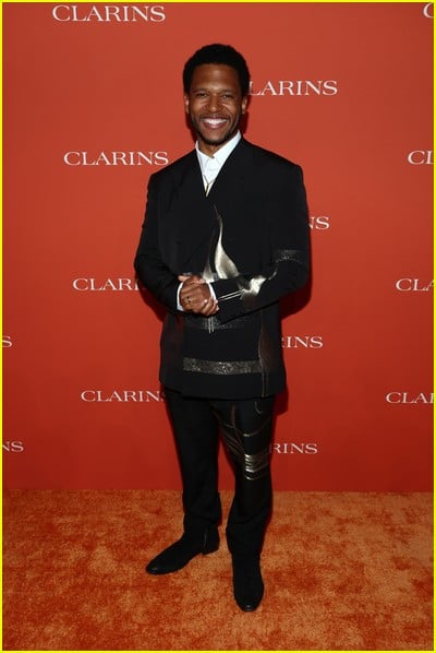 celebridade no evento Clarins