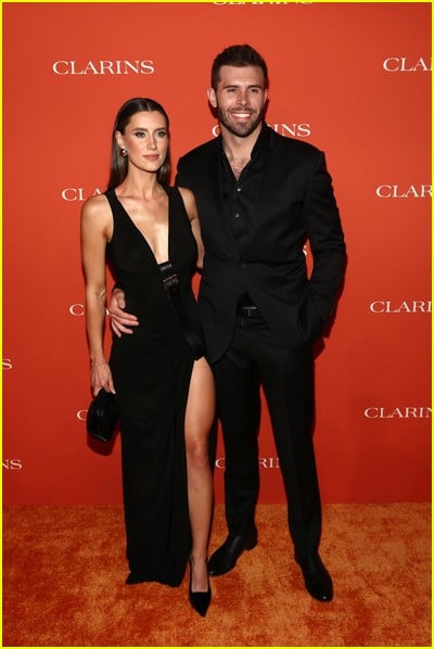 celebridade no evento Clarins
