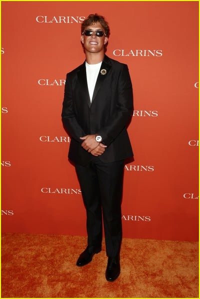 celebridade no evento Clarins