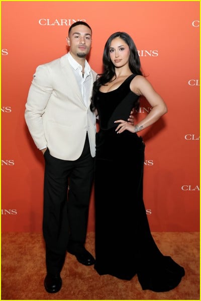 celebridade no evento Clarins