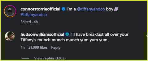 Connor Storrie Hudson Williams Instagram