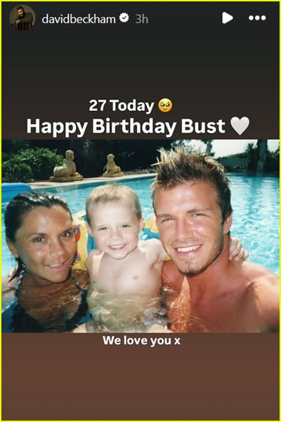 David Beckham Instagram Story