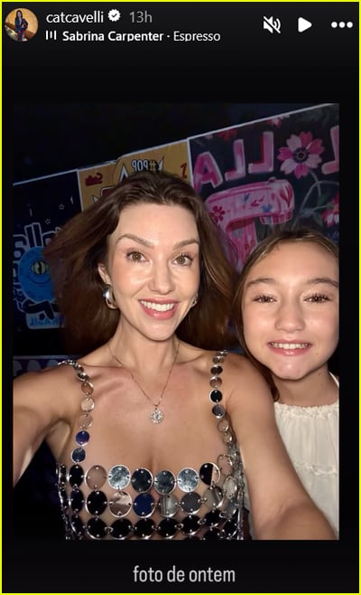 Cat Cavelli Instagram Story post