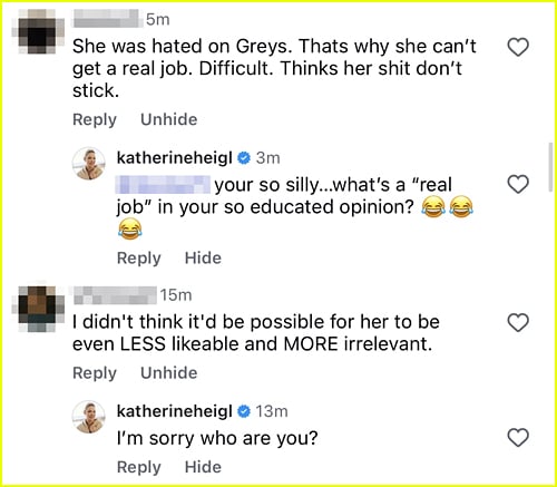 Katherine Heigl explica