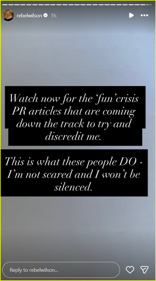 Histórias do Instagram de Rebel Wilson