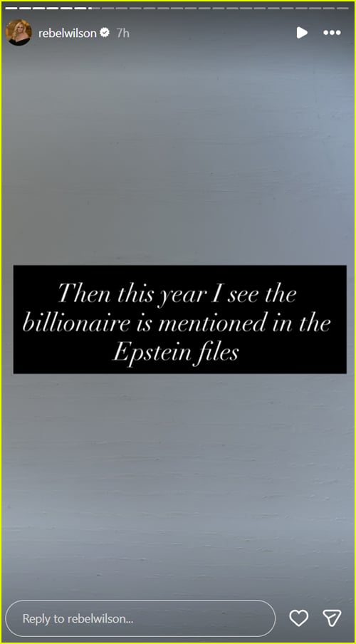 Histórias do Instagram de Rebel Wilson