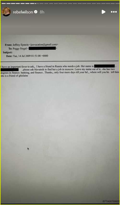 Histórias do Instagram de Rebel Wilson