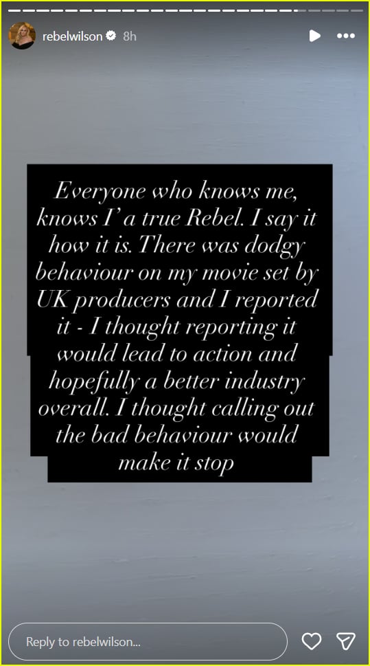 Histórias do Instagram de Rebel Wilson