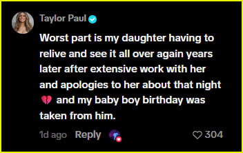 Taylor Frankie Paul Tiktok Comment