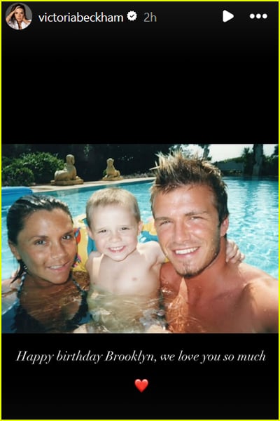 História de David Beckham no Instagram