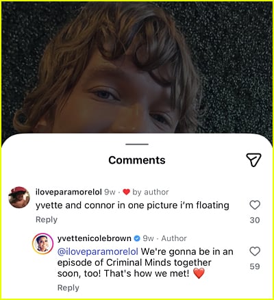 yvette nicole brown instagram comment screenshot