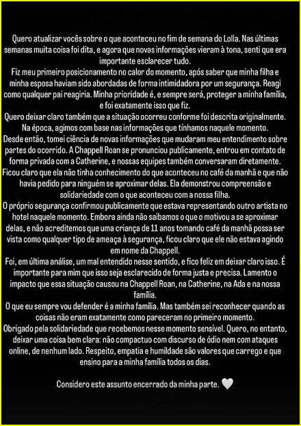  Jorginho Frello statement