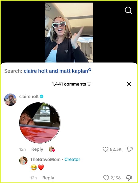 Claire Holt reacts to Alex Cooper and Alix Earle drama