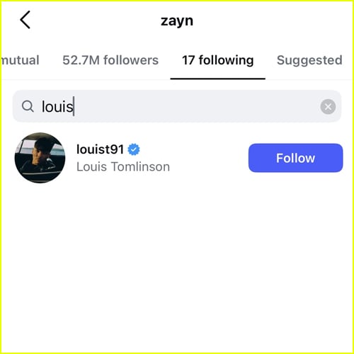 Instagram screen grab